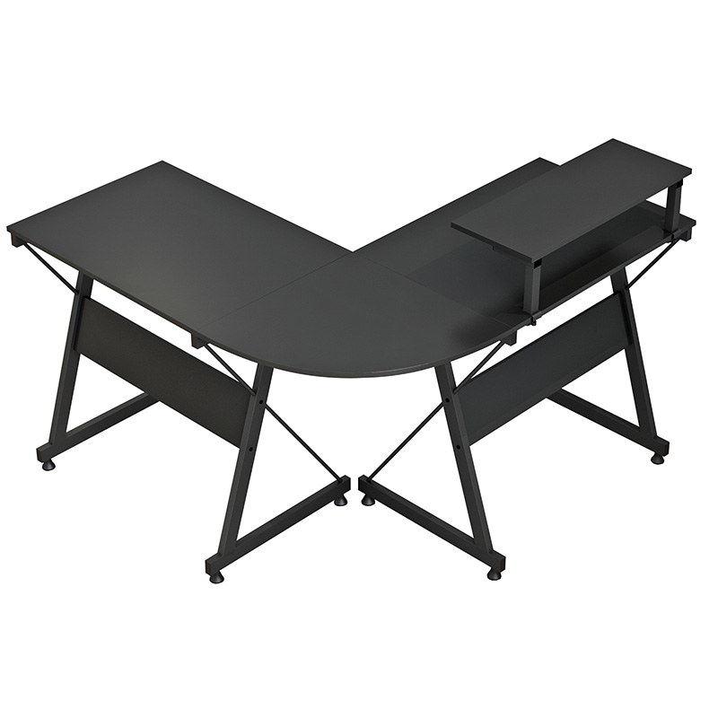 Γραφείο Gaming γωνιακό Arien μαύρο 120x120x87εκ - Image 3