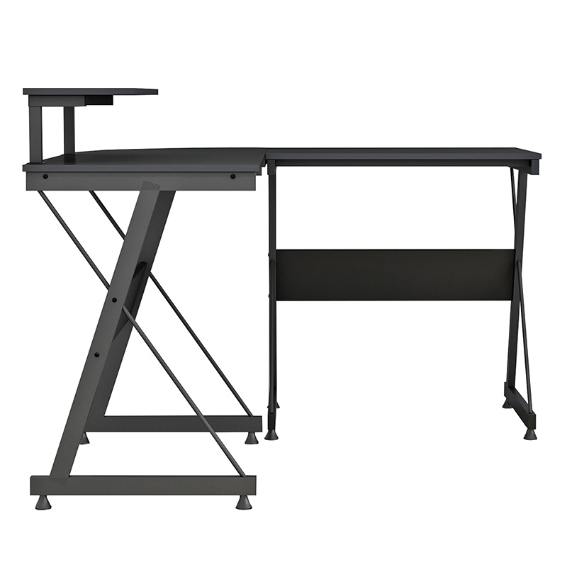 Γραφείο Gaming γωνιακό Arien μαύρο 120x120x87εκ - Image 4