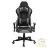 Καρέκλα γραφείου gaming Miel pakoworld PU μαύρο-γκρι 232-000002
