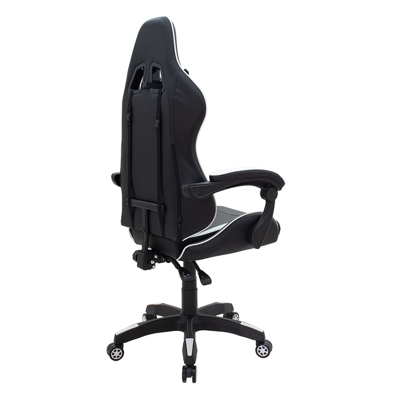 Καρέκλα γραφείου gaming Leoni PU μαύρο-λευκό - Image 4