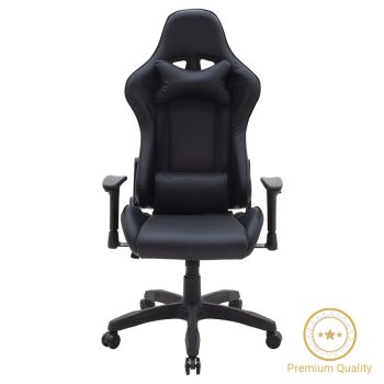 Καρέκλα γραφείου gaming Hartley pakoworld PU μαύρο 232-000007