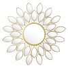 Καθρέπτης Flower pakoworld χρυσό 83x2.5x83εκ 233-000002