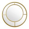 Καθρέπτης Round 1 pakoworld χρυσό 61x2x61εκ 233-000004