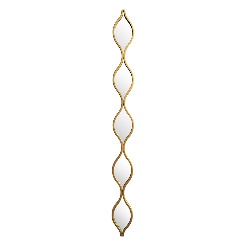 Καθρέπτης Deco 1 pakoworld χρυσό 12.7x2.5x129.5εκ 233-000017