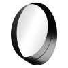 Καθρέπτης Round 3 pakoworld μαύρο 50x8x50εκ 233-000018