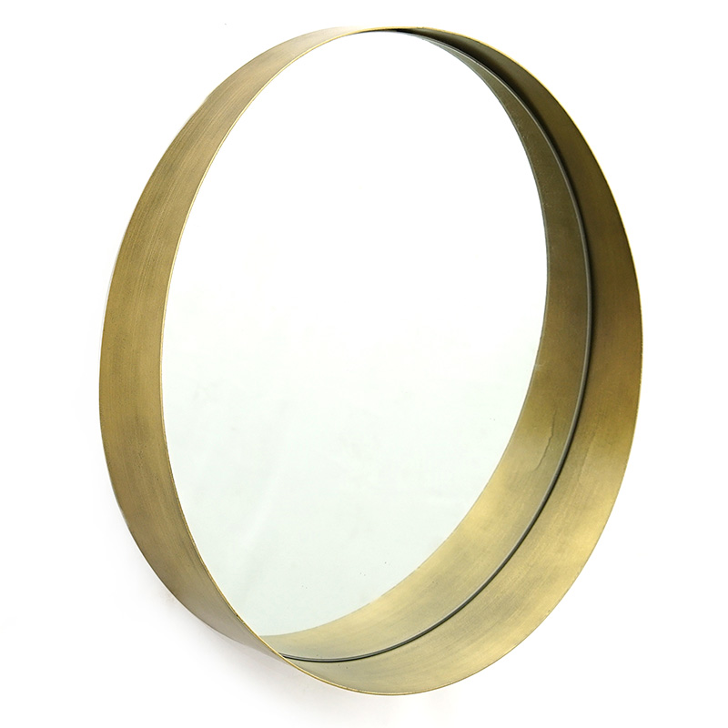 Καθρέπτης Round 3 pakoworld χρυσό 50x8x50εκ 233-000019