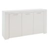 Μπουφές Joanna pakoworld λευκό 144x42x80εκ 235-000013