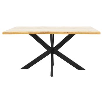 Alternative view of Tραπέζι Gilman  MDF sonoma-μαύρο 150x90x75εκ