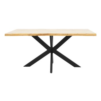 Alternative view of Tραπέζι Gilman  MDF sonoma-μαύρο 180x90x75εκ