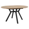 Tραπέζι Frances pakoworld επεκτεινόμενο MDF sonoma-μαύρο 100-140x100x75εκ 235-000023