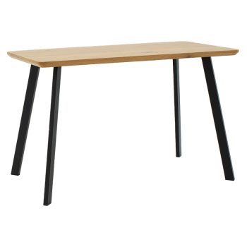 Tραπέζι Adira pakoworld MDF sonoma-μαύρο 120x60x75εκ 235-000026
