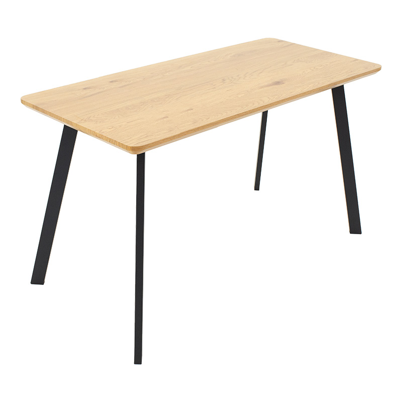 Tραπέζι Adira MDF sonoma-μαύρο 150x90x75εκ - Image 3