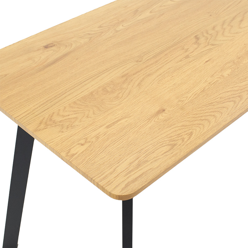 Tραπέζι Adira MDF sonoma-μαύρο 150x90x75εκ - Image 4