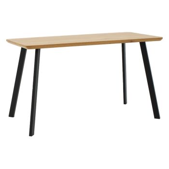 Tραπέζι Adira pakoworld MDF sonoma-μαύρο 150x90x75εκ 235-000027