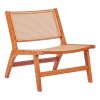 Πολυθρόνα Merritt pakoworld pe rattan καρυδί 236-000002