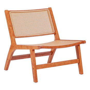 Πολυθρόνα Merritt pakoworld pe rattan καρυδί 236-000002