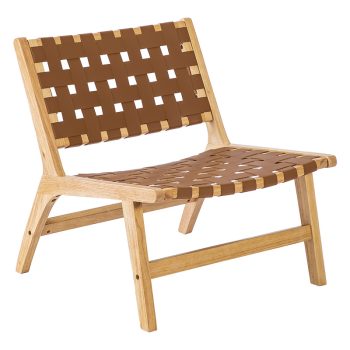 Πολυθρόνα Cypress pakoworld pu φυσικό 236-000004