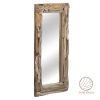 Καθρέπτης Areli pakoworld μασίφ ξύλο φυσικό 80x6x150εκ 238-000012