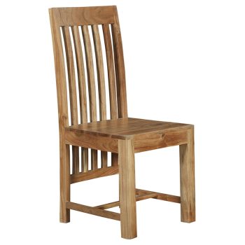 Καρέκλα Celine pakoworld μασίφ ξύλο ακακίας καρυδί 240-000004