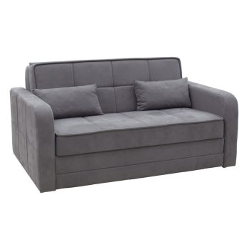 Καναπές κρεβάτι 2 θέσιος Diamont pakoworld ύφασμα γκρι 169x105x85εκ 245-000013