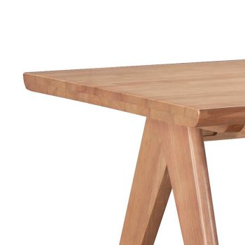 Alternative view of Τραπέζι Winslow  ξύλο rubberwood ανοικτό καρυδί 160x85x75εκ