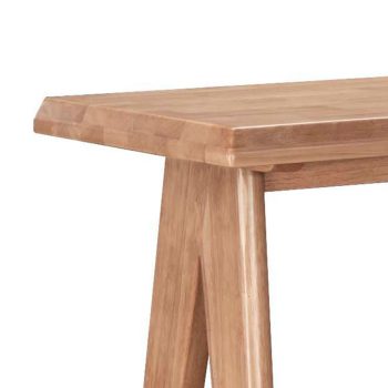Alternative view of Τραπέζι Bar Winslow  ξύλο rubberwood ανοικτό καρυδί 120x45x100εκ