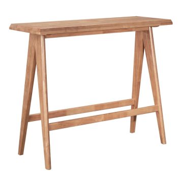 Τραπέζι Bar Winslow pakoworld ξύλο rubberwood ανοικτό καρυδί 120x45x100εκ 247-000006