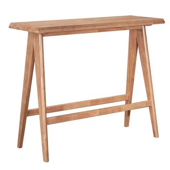 Alternative view of Τραπεζαρία μπαρ Winslow I  σετ 7τεμ ξύλο rubberwood ανοιχτό καρυδί 120x45x100εκ