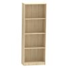 Βιβλιοθήκη Presley pakoworld sonoma 60x30x167εκ 248-000003