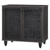 Παπουτσοθήκη-ντουλάπι Ronan pakoworld χρώμα wenge 70.5x35x66εκ 249-000003