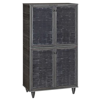 Παπουτσοθήκη-ντουλάπι Ronan pakoworld χρώμα wenge 70.5x35x122εκ 249-000018