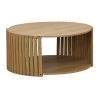 Τραπέζι σαλονιού Heavenly pakoworld MDF φυσικό Φ83x38εκ 260-000012