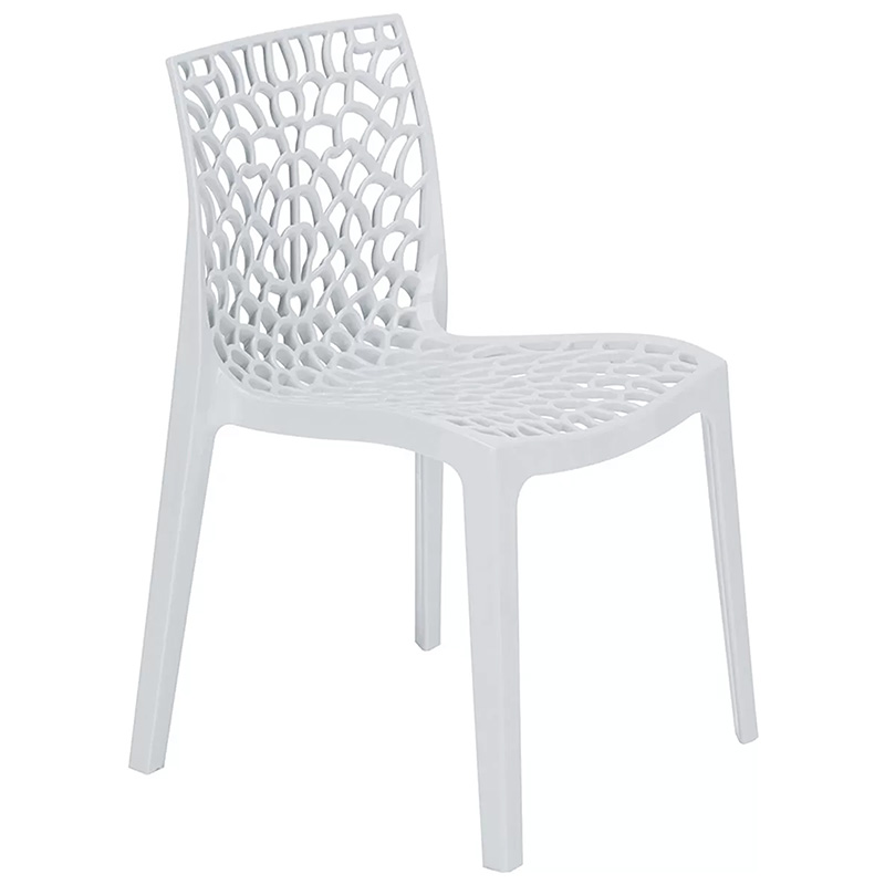 Καρέκλα Hush pakoworld με UV protection PP λευκό 50.5x54x79.5εκ. 262-000009
