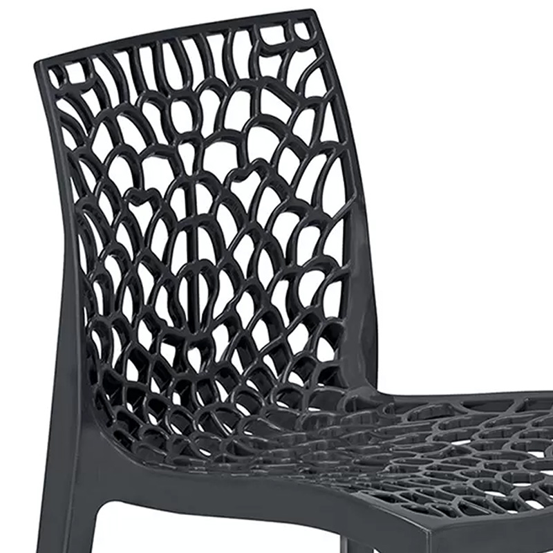 Καρέκλα Hush με UV protection PP μαύρο 50.5x54x79.5εκ. - Image 4