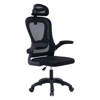 Καρέκλα γραφείου διευθυντή Delilah pakoworld mesh μαύρο 275-000003