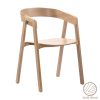 Πολυθρόνα Rayson pakoworld φυσικό δρυς ξύλο 54x56x78εκ 281-000004