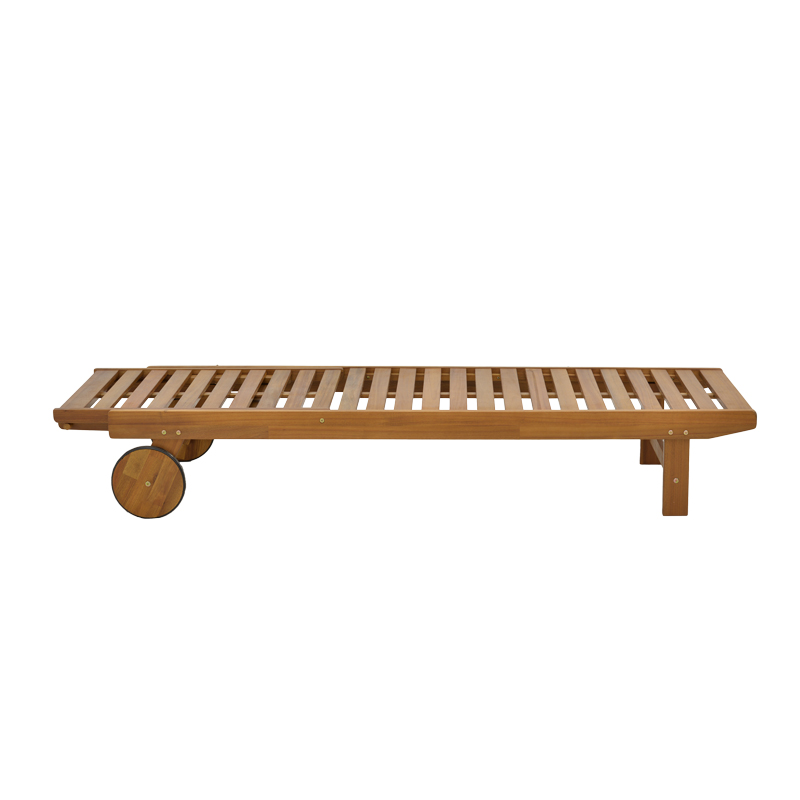Ξαπλώστρα Weylar ξύλο ακακίας φυσικό 60x193x30εκ - Image 5