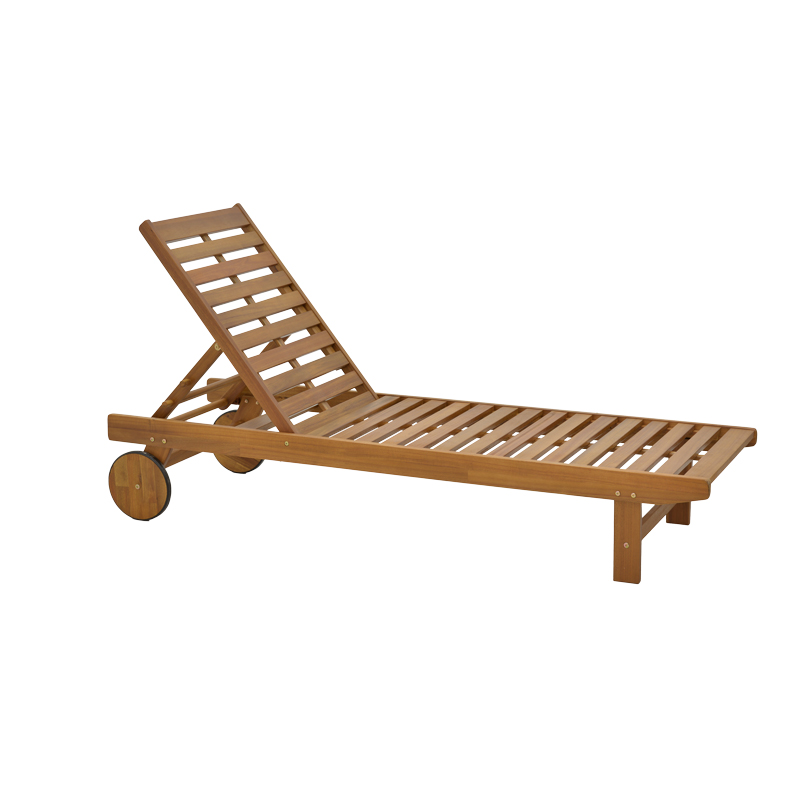Ξαπλώστρα Weylar pakoworld ξύλο ακακίας φυσικό 60x193x30εκ 282-000008