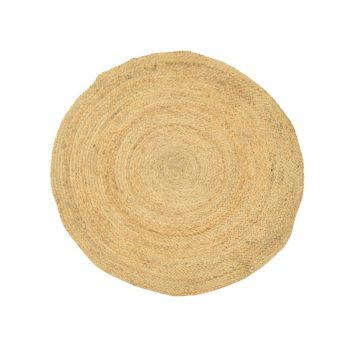 Χαλί Solon Inart φυσικό γιούτα 100x100x1εκ 302-000012