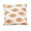 Μαξιλάρι Eyes Inart φυσικό-λευκό ύφασμα 60x60x2.5εκ 302-000020