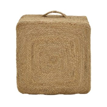 Alternative view of Σκαμπό Tresa Inart φυσικό 100% γιούτα 50x50x35εκ