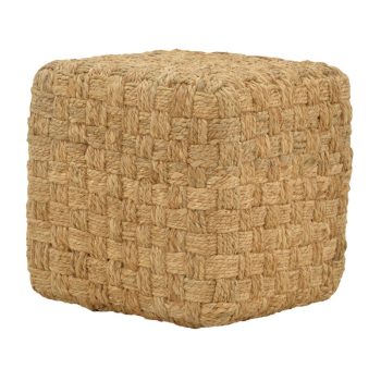 Σκαμπό Aropion Inart μπεζ 100% γιούτα 40x40x40εκ 302-000029