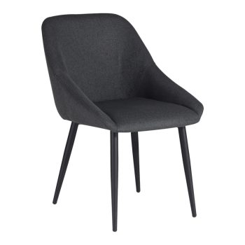 Καρέκλα Putos pakoworld ανθρακί ύφασμα-πόδι μαύρο μέταλλο 56x63.5x82εκ 320-000018