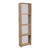 Βιβλιοθήκη Courtnai pakoworld oak μελαμίνης 40x19.5x170εκ 321-000014