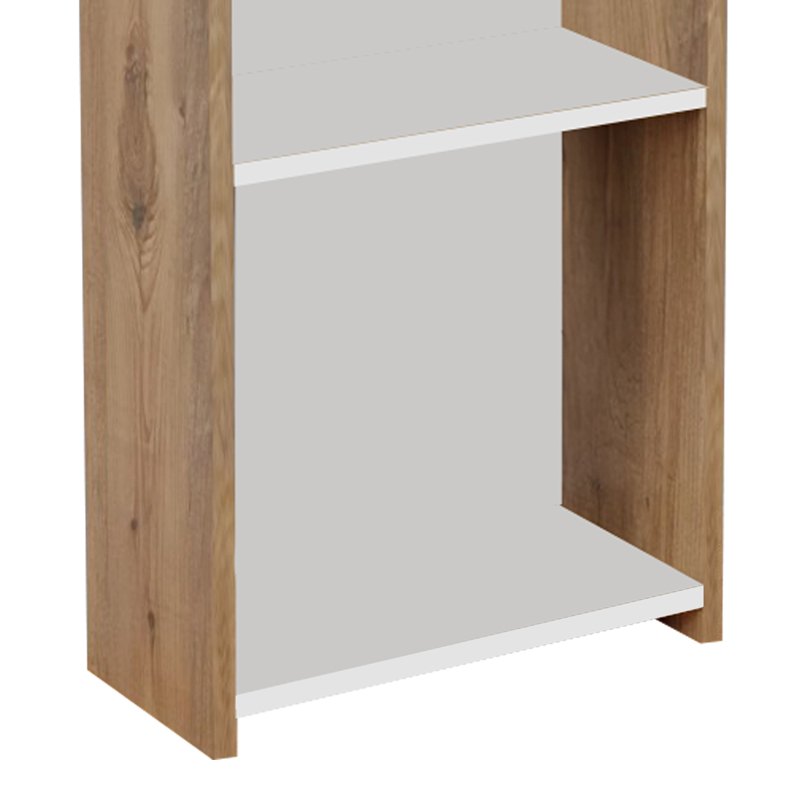 Βιβλιοθήκη Courtnai oak-λευκό μελαμίνης 40x19.5x170εκ - Image 3
