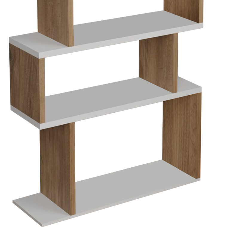 Βιβλιοθήκη Iolmi oak-λευκό μελαμίνης 60x19.5x160εκ - Image 3