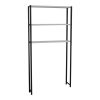 Έπιπλο πλυντηρίου Bothy pakoworld oak-μαύρο μελαμίνης 70x21x150εκ 321-000027