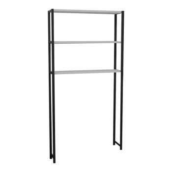 Έπιπλο πλυντηρίου Bothy pakoworld oak-μαύρο μελαμίνης 70x21x150εκ 321-000027