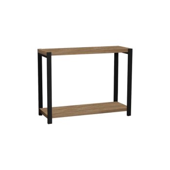 Επιτραπέζια  ραφιέρα Lerf pakoworld oak-μαύρο μελαμίνης 45x17x35εκ 321-000034