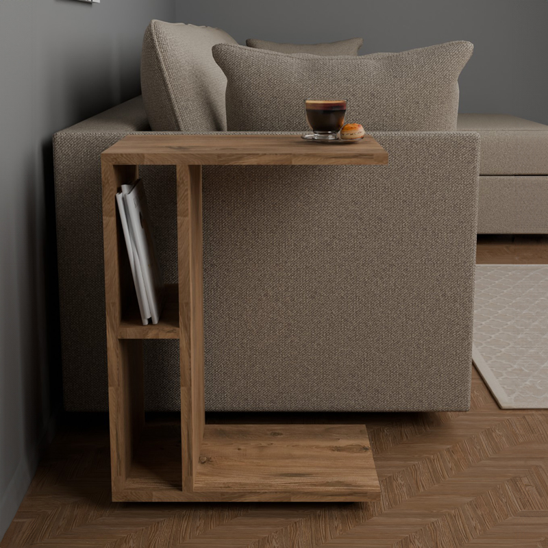Βοηθητικό τραπέζι Boner oak μελαμίνης 45x29.5x61εκ - Image 2